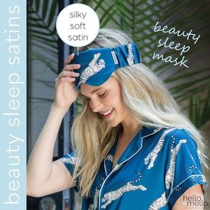 Hello Mello l Rest Easy Tiger Beauty Sleep Satins Luxe Comfort Sleeping Eye Mask